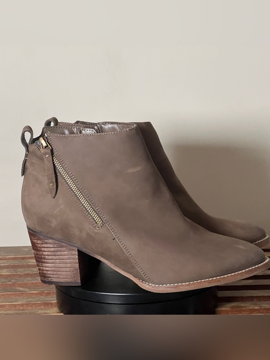 aqua college Shoes - Aqua College Nancy - Taupe Leather Ankle Boots - US 12